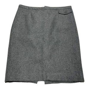 Women's GAP Gray Wool Pencil Skirt Size 10